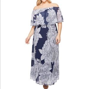 Off the shoulder maxi dress